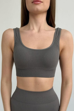 Топ в рубчик на широких бретелях InSecret Top Basic Ribbed  — купити в InSecret.ua
