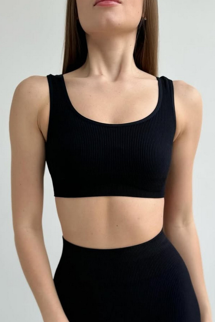 Топ в рубчик на широких бретелях InSecret Top Ribbed  — купити в InSecret.ua