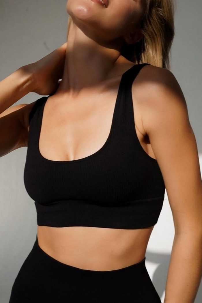 Топ в рубчик на широких бретелях InSecret Top Basic Ribbed | InSecret.ua