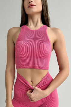 Топ-халтер в рубчик GIULIA Halter Top Rib  — купити в InSecret.ua