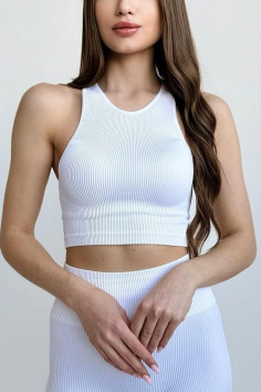 Топ-халтер бесшовный в рубчик InSecret Top RIBBED | InSecret.ua