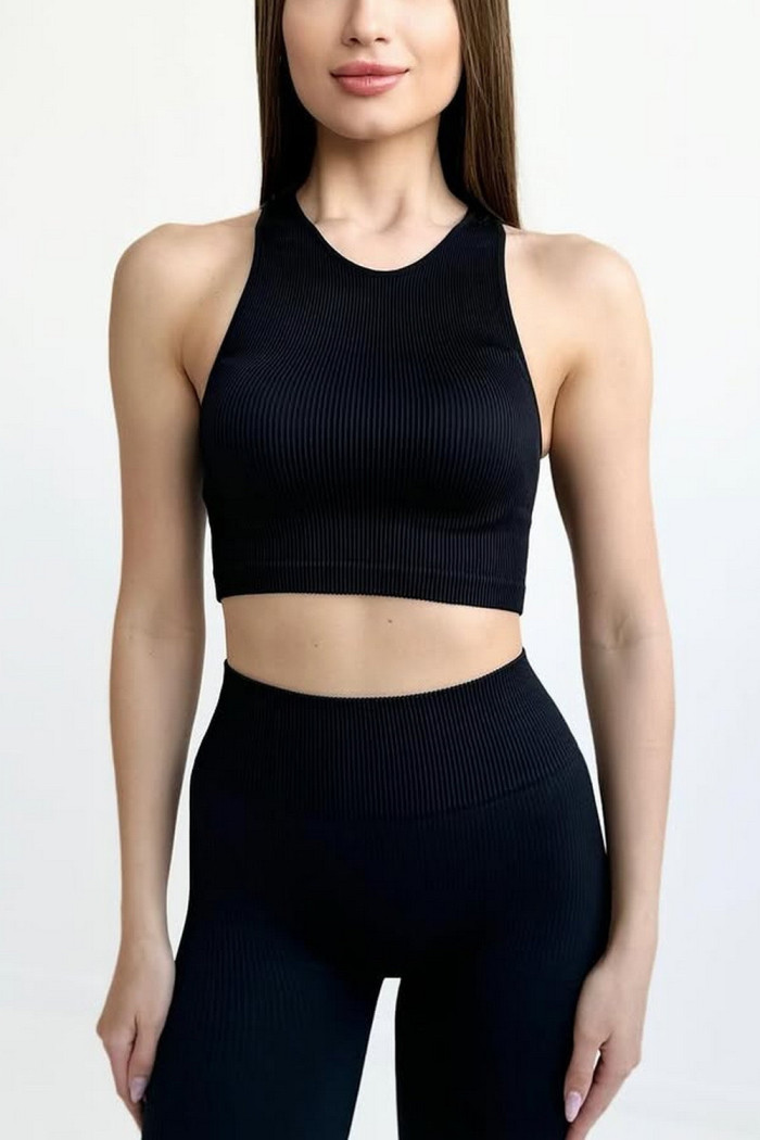 Топ-халтер бесшовный в рубчик InSecret Top RIBBED | InSecret.ua