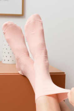 Шкарпетки бавовняні без резинки в рубчик Steven 018  — купити в InSecret.ua