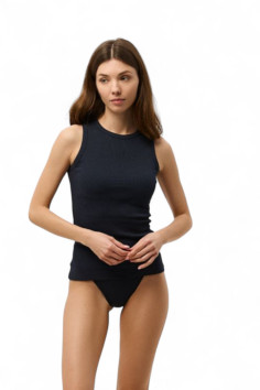 Майка женская в рубчик Luna L019R Reseda | InSecret.ua