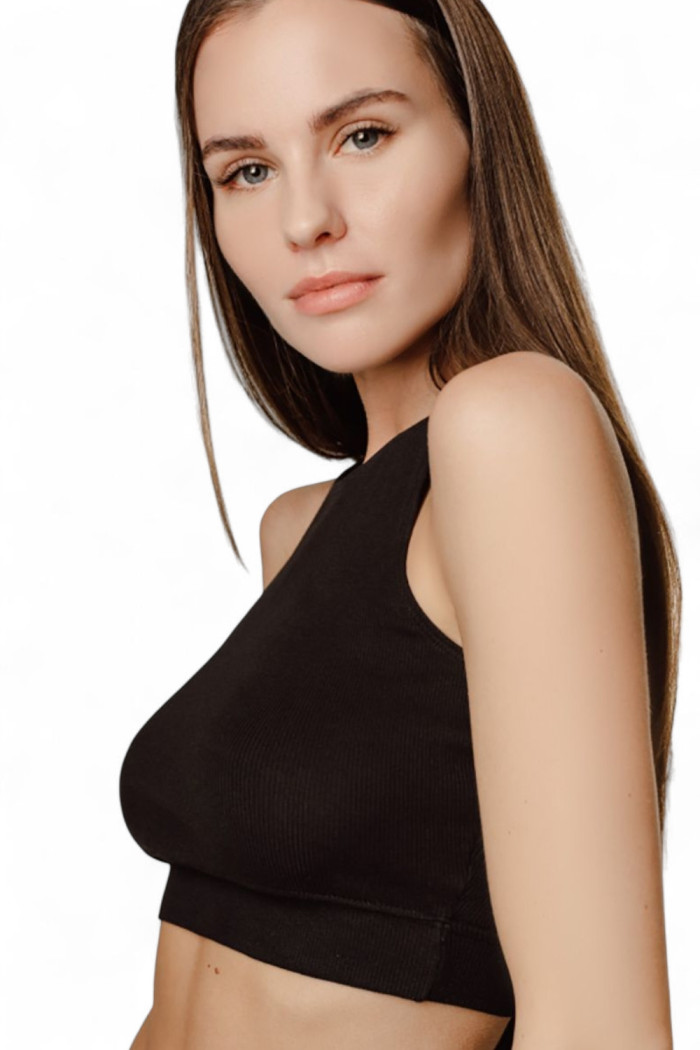 Топ женский хлопковый в рубчик Luna L012R Arcelia | InSecret.ua