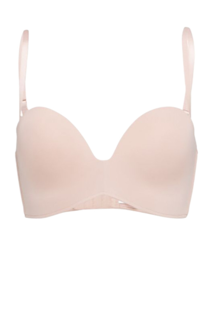 Бюстгальтер гладкий с глубоким декольте без бретелей Luna L1523A Caramela | InSecret.ua