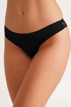 Стринги бесшовные с кружевом Luna L5128B-M Lentil | InSecret.ua