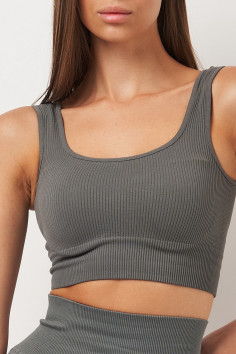 Топ на широких бретелях в рубчик GIULIA Top Rib  — купити в InSecret.ua