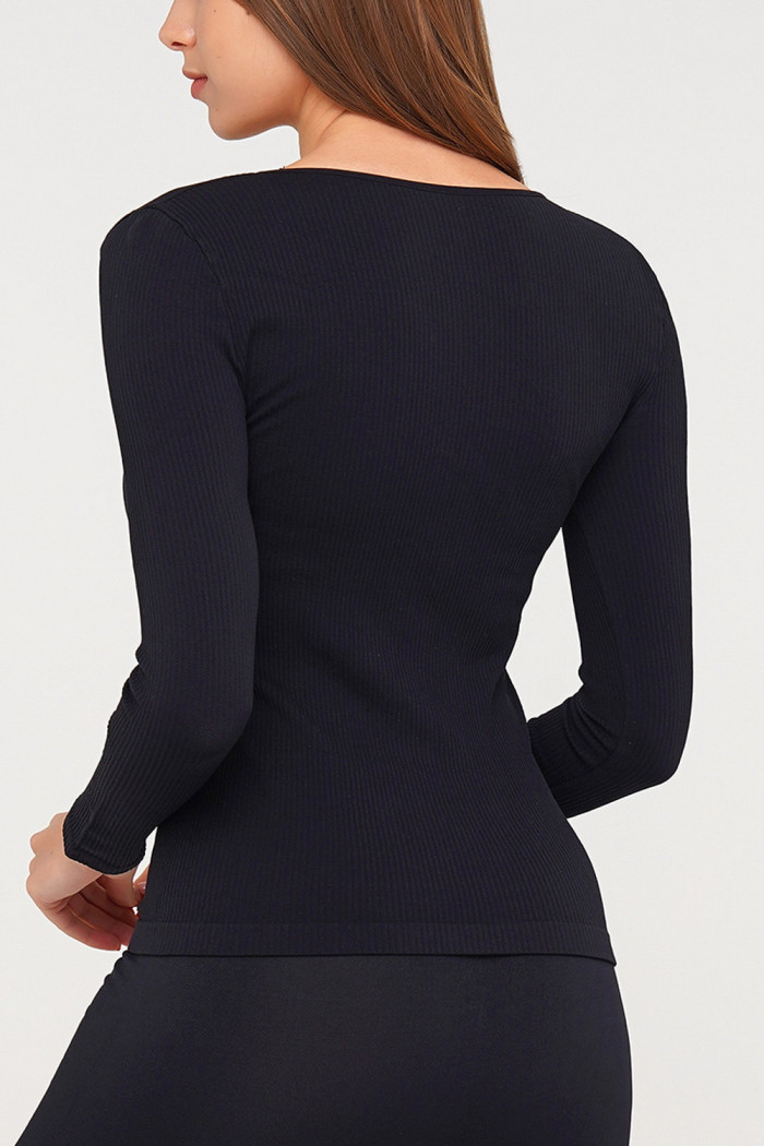 Лонгслів в рубчик GIULIA MAGLIA RIB  — купити в InSecret.ua