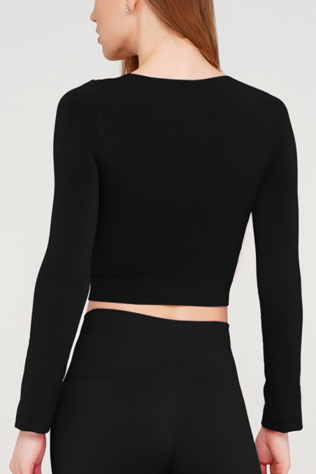 Топ бесшовный с длинными рукавами Giulia CROP TOP | InSecret.ua