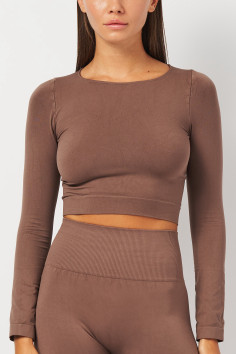 Топ бесшовный с длинными рукавами Giulia CROP TOP | InSecret.ua