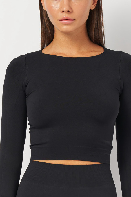 Топ бесшовный с длинными рукавами Giulia CROP TOP | InSecret.ua