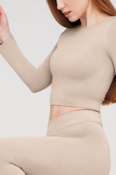 Топ бесшовный с длинными рукавами Giulia CROP TOP | InSecret.ua