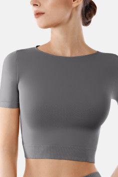 Топ бесшовный с короткими рукавами Giulia Crop T-Shirt | InSecret.ua