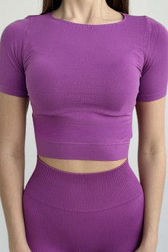 Топ бесшовный с короткими рукавами Giulia Crop T-Shirt | InSecret.ua