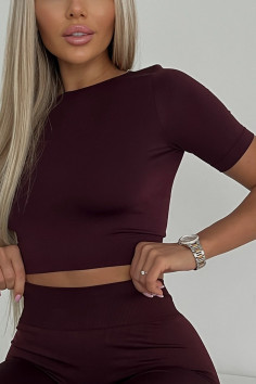 Топ бесшовный с короткими рукавами Giulia Crop T-Shirt | InSecret.ua