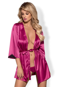 Атласний халатик Obsessive Satinia robe 2