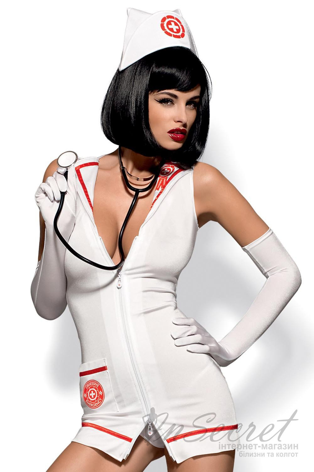 Костюм доктора со стетоскопом Obsessive Emergency dress