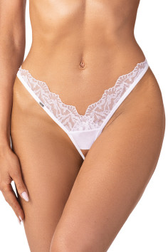 Трусики с открытым доступом Obsessive Arrowel White | InSecret.ua