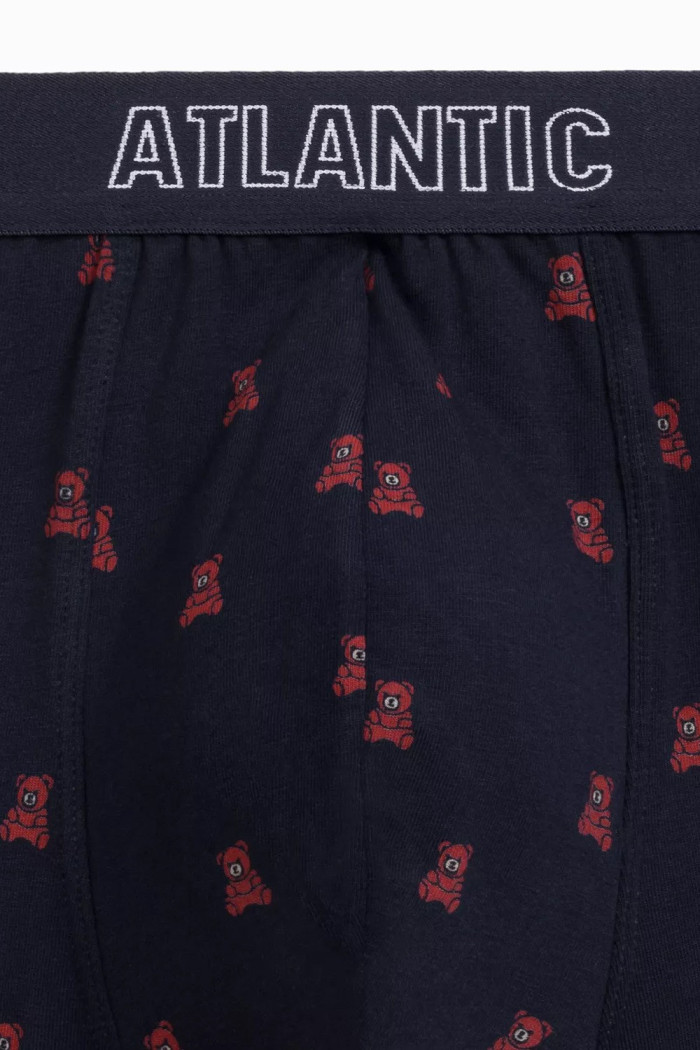 Труси-боксери чоловічі з принтом Ведмедики Atlantic 2GMH-024 (2 шт)  — купити в InSecret.ua