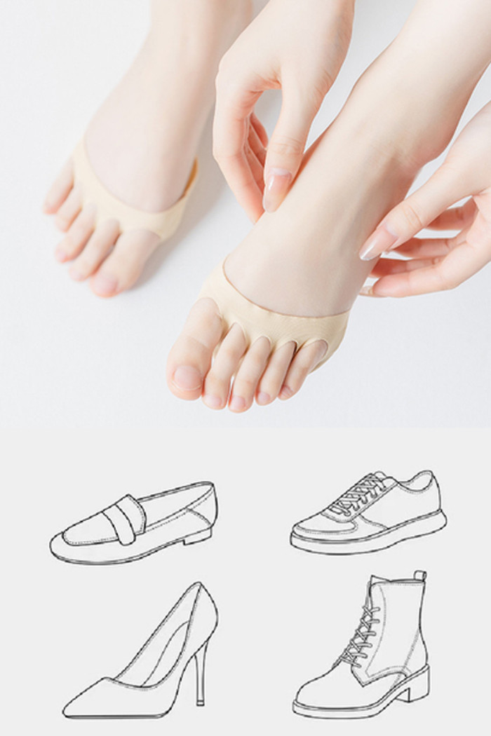 Устілка-накладка на передню частину стопи від мозолів та натоптишів InSecret Finger Invisible Socks  — купити в InSecret.ua