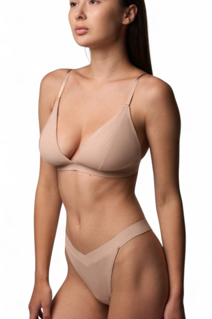 Бюстгальтер-топ бавовняний трикутної форми Luna L1530A Selena  — купити в InSecret.ua