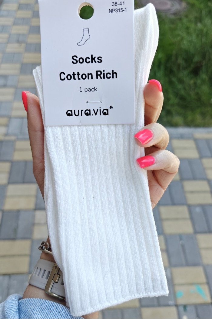 Носочки в рубчик хлопковые Aura.Via NP315-1 | InSecret.ua