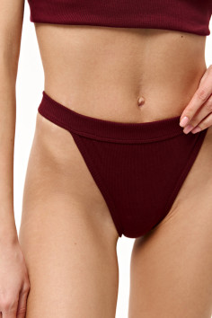 Трусики-стринг хлопковые в рубчик Luna L5157BR-M Rubus | InSecret.ua