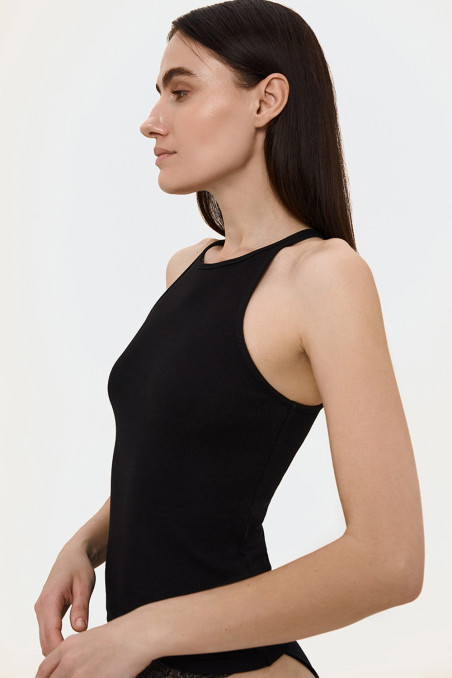 Майка жіноча в рубчик Luna L037r Vanda  — купити в InSecret.ua