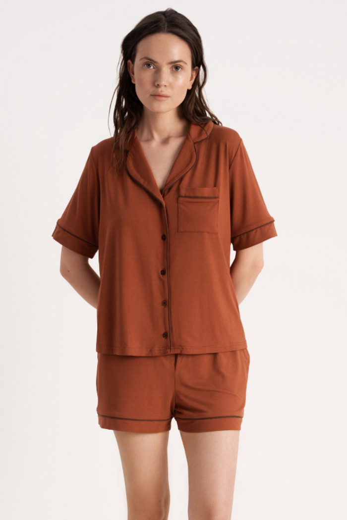 Комплект жіночий для дому - топ і шорти Luna LP-045 Esti  — купити в InSecret.ua