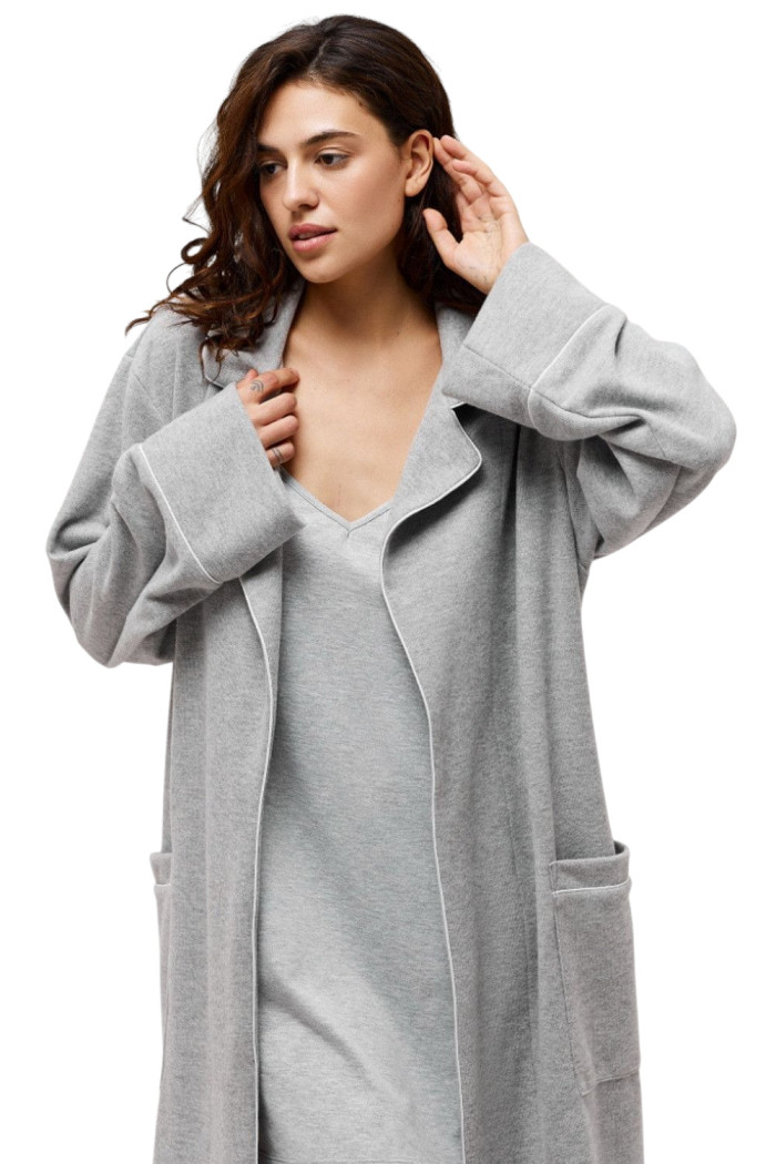 Халат женский хлопковый длинный Luna LP-025 | InSecret.ua