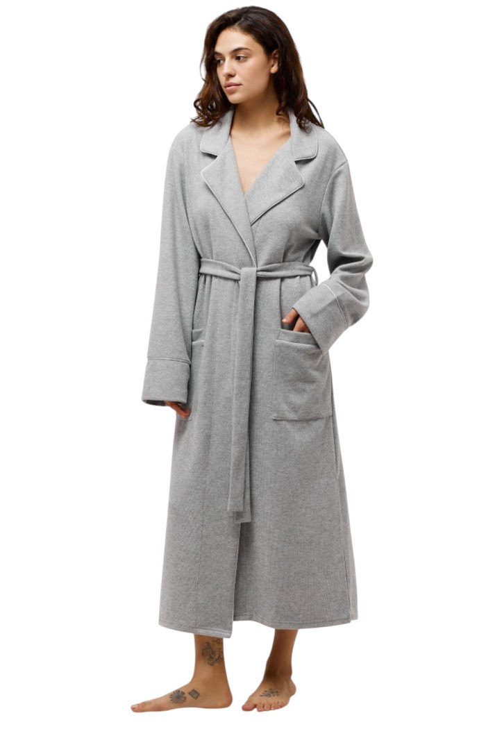 Халат женский хлопковый длинный Luna LP-025 | InSecret.ua