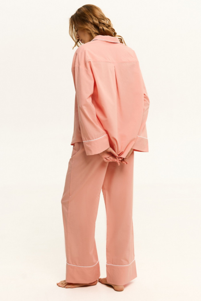 Комплект женский пижамный из батиста с кантом Luna LP-038 Elio | InSecret.ua