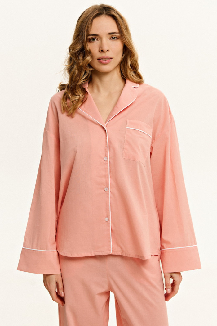 Комплект женский пижамный из батиста с кантом Luna LP-038 Elio | InSecret.ua