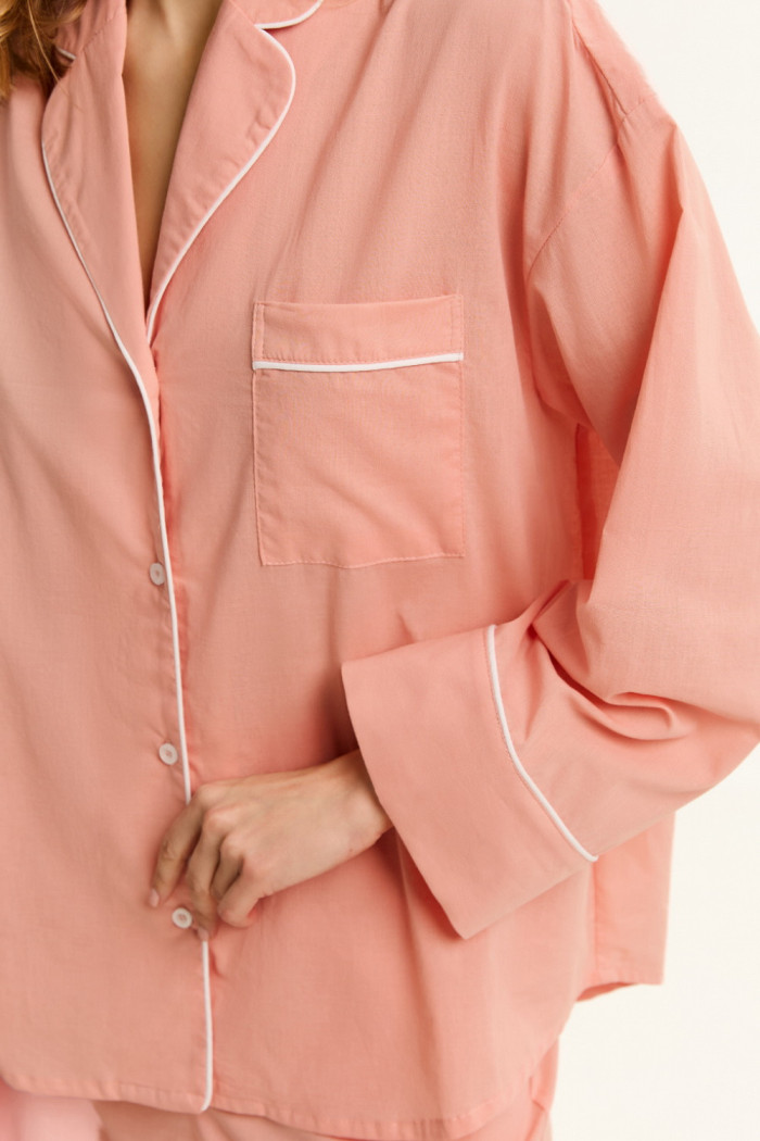 Комплект женский пижамный из батиста с кантом Luna LP-038 Elio | InSecret.ua