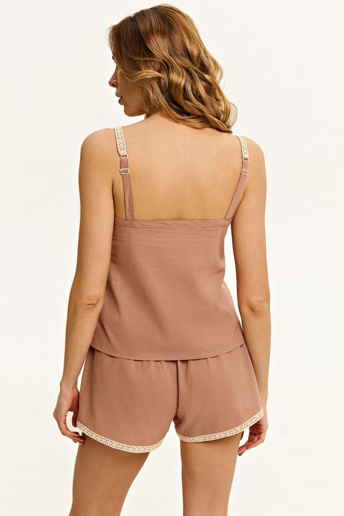 Пижама женская из тонкого батиста Luna LP-039 Tora | InSecret.ua