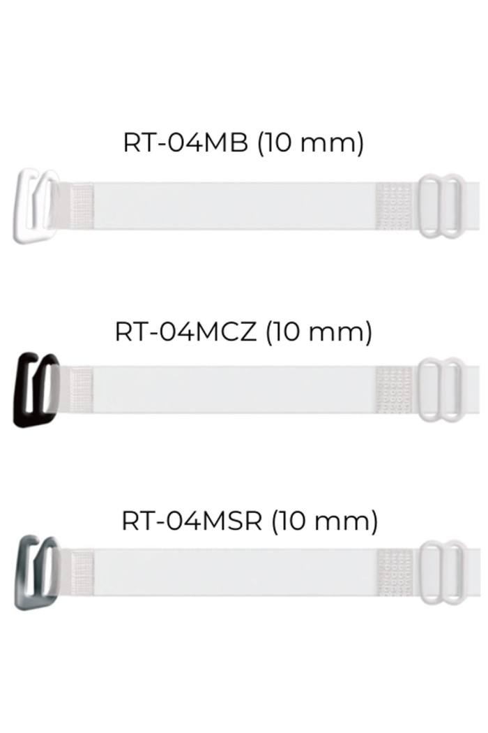 Бретельки силіконові прозорі з металевими гачками Julimex RT-04  — купити в InSecret.ua
