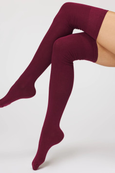 Високі гольфи-Заколінки бавовняні Milena 0293.001 Classic cotton 2