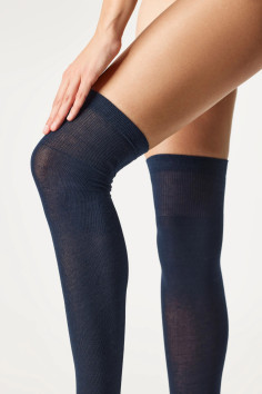 Високі гольфи-Заколінки бавовняні Milena 0293.001 Classic cotton  — купити в InSecret.ua