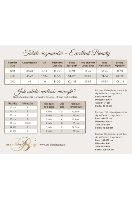 Комплект білизни з поясом Excellent Beauty L-148  — купити в InSecret.ua