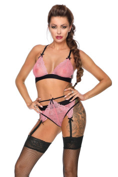 Комплект белья с поясом для чулок Excellent Beauty L-148 | InSecret.ua