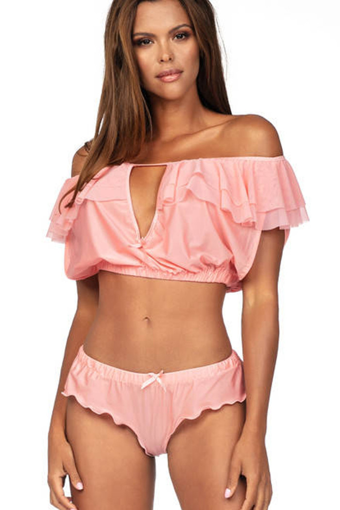 Комплект с прозрачным топом и трусиками Excellent Beauty L-165 | InSecret.ua