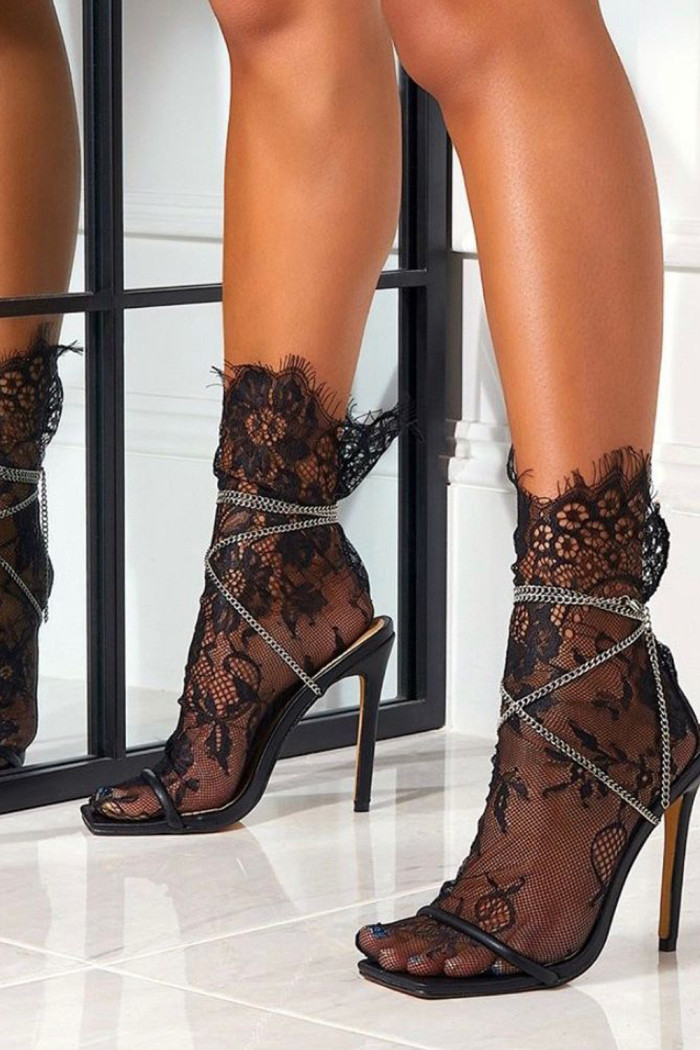 Шкарпетки мереживні високі Aura.Via NW1804  — купити в InSecret.ua