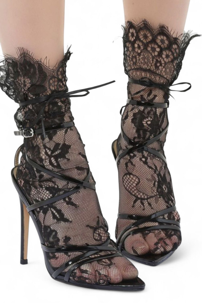 Шкарпетки мереживні високі Aura.Via NW1804  — купити в InSecret.ua