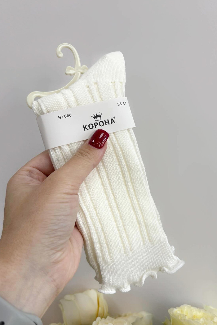 Шкарпетки бавовняні ажурні InSecret BY666  — купити в InSecret.ua