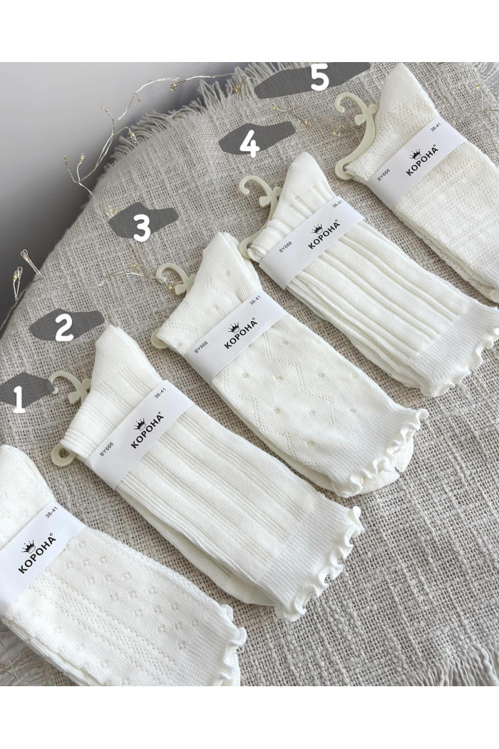 Шкарпетки бавовняні ажурні InSecret BY666  — купити в InSecret.ua