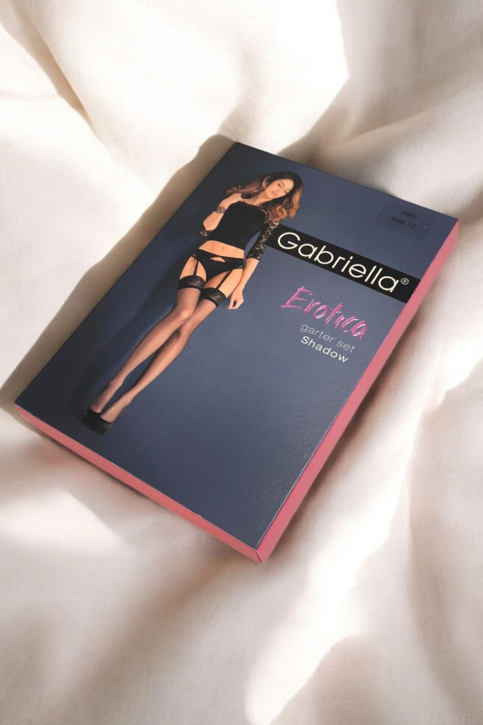 Пояс Мереживний з панчохами Gabriella Shadow 15 den  — купити в InSecret.ua