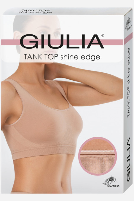 Топ-бюстгальтер безшовний на широких бретелях Giulia Tank Top Shine Edge  — купити в InSecret.ua