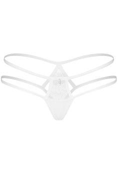 Трусики-міні з еластичними смужками Obsessive Arrowel White  — купити в InSecret.ua 2