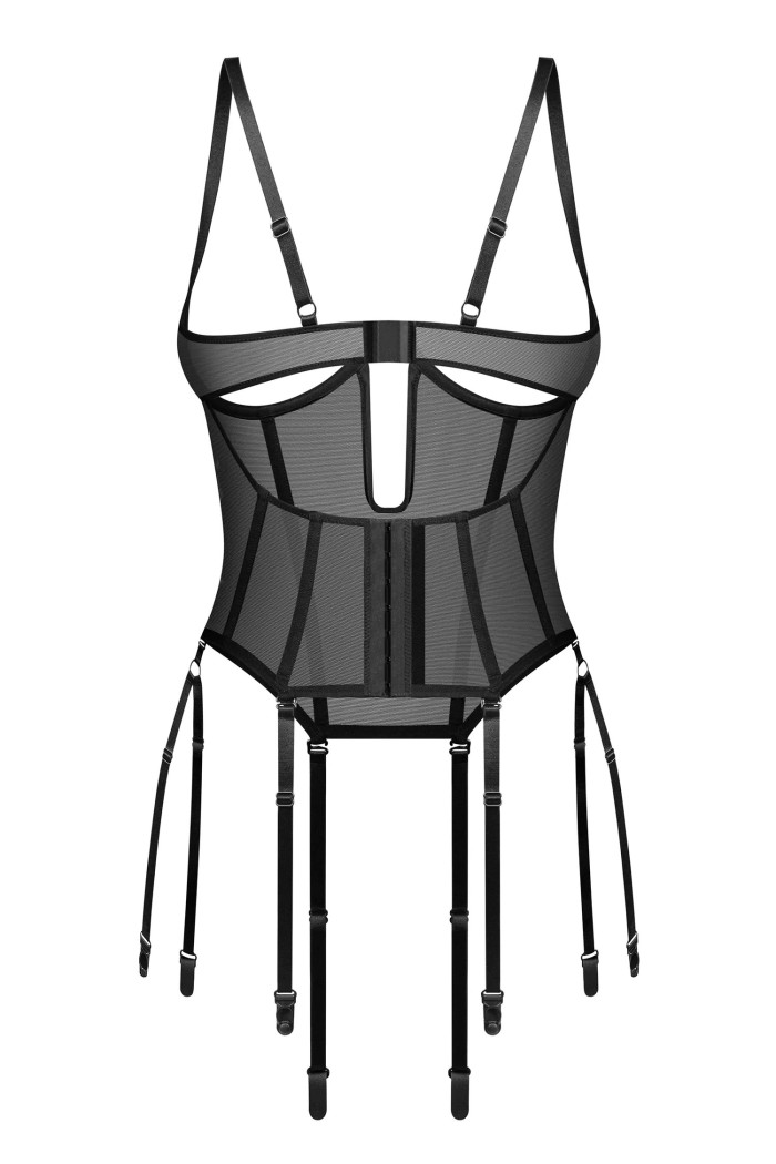 Корсет з відкритим верхом Obsessive Euphori corset  — купити в InSecret.ua